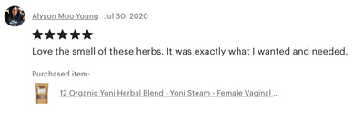 Organic Yoni Herbal Blend - Yoni Steam - Female Vaginal Steaming Herbs - Yoni Herb Blend