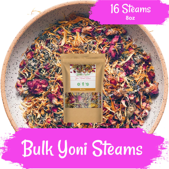 Organic Yoni Herbal Blend - Yoni Steam - Female Vaginal Steaming Herbs - 8 oz (16 steams)